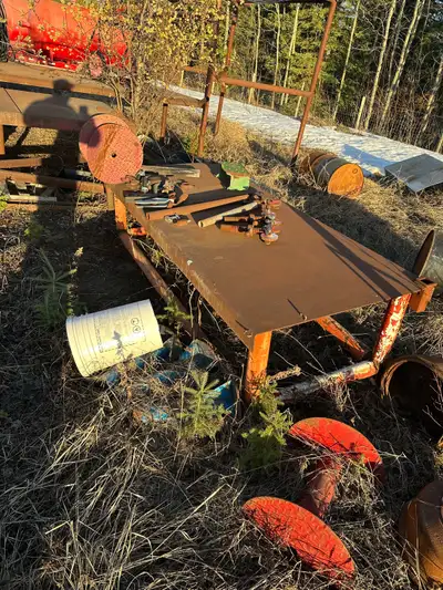 Welders bench heavy duty Contact me 780 518 9527