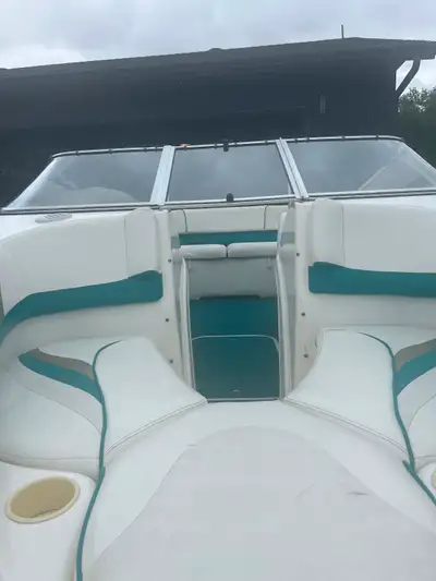 150 oil injection Evinrude, newer trailer bought last year at Morrows Marine, Minn Kota leg mounted...