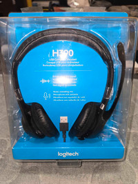 Logitech H390 Wired USB Headset (Brand New Sealed Pack)