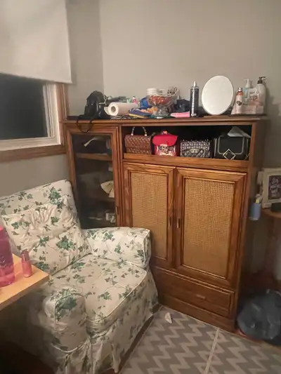 Free vintage wood dresser, View more
