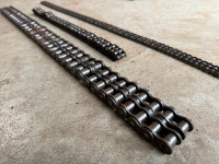 Dual Roller chain. Steampunk art. Welders projects. Metal