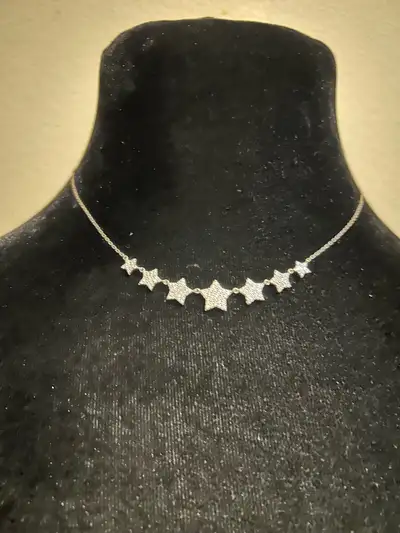 Sterling silver necklace, View more