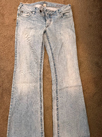 Ladies silver jeans