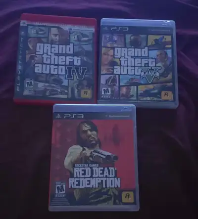 All for $60 Lot 4 Rockstar games Playstation 3 PS3 Grand Theft A, View more