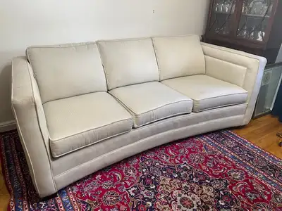 Two matching couches. Asking $200 each. They are each 80 inches long and 38 inches deep. They are sl...