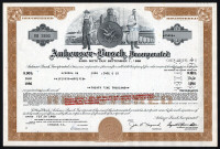 1980 Anheuser-Busch (Beer/Brewery) - Original Bond Certificate