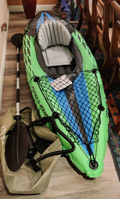 Used only 4 times, Material is still strong and durable with minor wear and tear. A fun recreational...