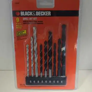 Black & Decker 9 Piece Drill Bit Set in Other in St. Albert - Image 2