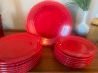 FIESTA ( Homer Laughlin ) 22 pc dish set — Red  /  Scarlet