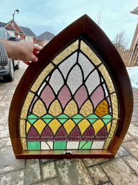 Spectacular Stained Glass Window (Refinished); Circa 1900