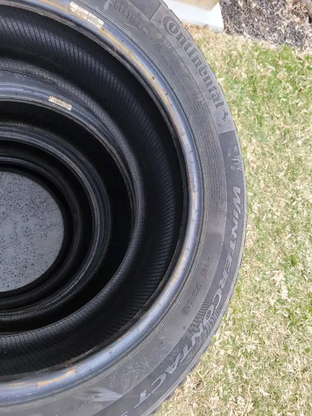 2 LEFT!!!  Cont. Wintercontct 215/55R16 Snow Tires - used 2 sea in Tires & Rims in Oshawa / Durham Region - Image 3