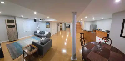 Brand - new, 1 bedroom basement apartment, almost 1350 Sq-Ft, recently a renovated in excellent neig...