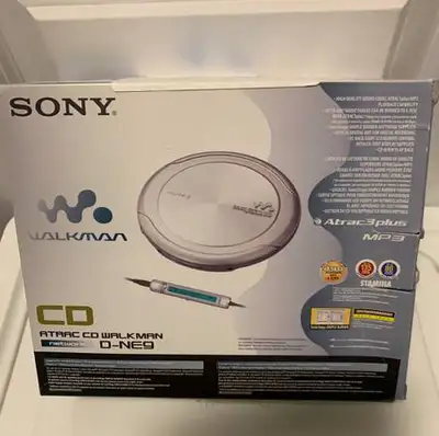 RARE SONY Atrac 3 Plus MP3 CD WALKMAN D-NE9 Silver NEW!, View more