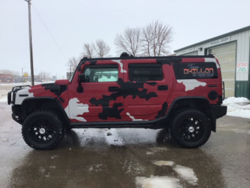 Hummer H2 Custom rims and wrap and stereo Cars & Trucks Regina Kijiji