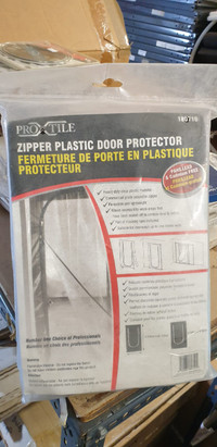 Toolway Zipper Plastic Door Protector 220cm x 112cm