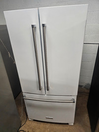 WAT A DEAL!! KITCHEN-AID 33" STAINLESS STEEL FRENCH DOOR FRIDGE