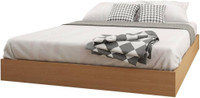 Nexera 346005 Nordik Platform Bed, Natural Maple, Queen