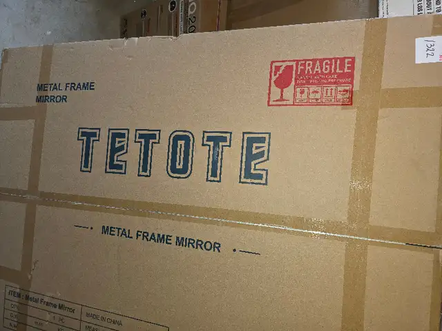 TETOTE 48 x 36 Inch Silver Mirrors for Bathroom, Brushed Silver in Home Décor & Accents in Calgary - Image 6