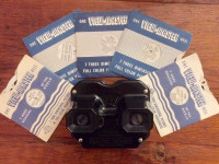 Vintage Viewmaster w 10 Reels, Made in the USA