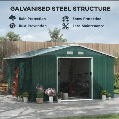 11x13 commercial garden shed huge size $799, View more