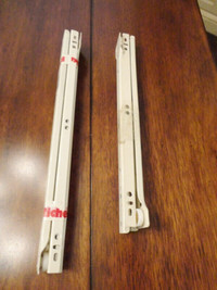 2 Pairs Drawer or Cupboard Slide Rails in great shape 12" & 14"