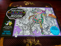 500 Piece Coloring Jigsaw Horse Puzzle