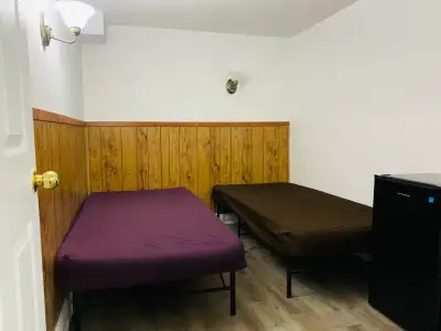 Bedrooms are available for rent in a fully furnished basement in sharing for 2 females near centenni...