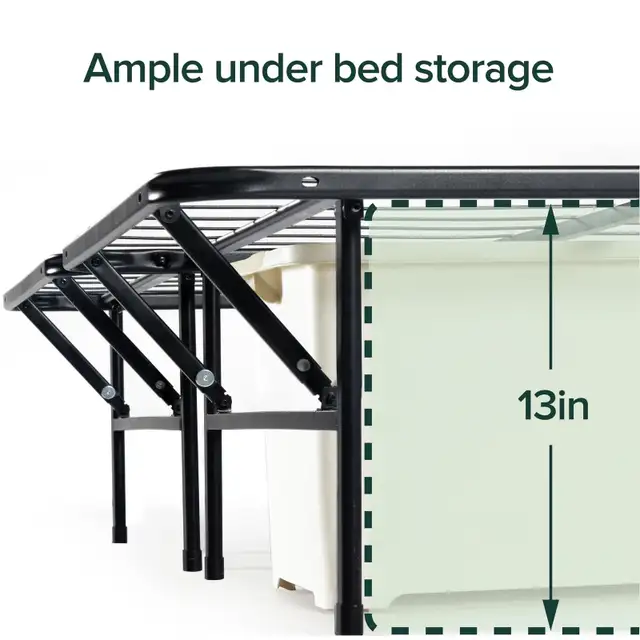 Zinus Queen Bed Frame - 14 inch SmartBase Metal Bed in Beds & Mattresses in City of Toronto - Image 4
