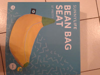 Bean bag chair-Sunnylife banana shaped bean bag seat