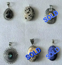 SALE !! $30 each Stone Pendant New