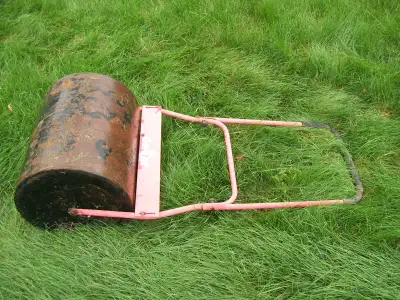 Small steel lawn roller, View more