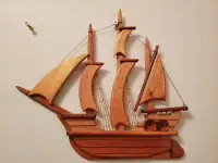Wooden Sailboat Wall Art