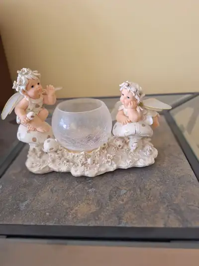 Candle holder angels, View more