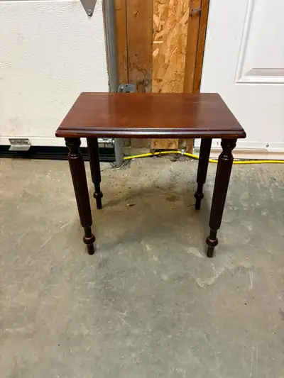 Small Wooden Accent Table / Plant Stand, View more