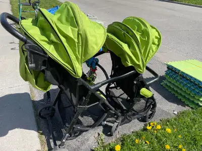 CONVERTIBLE stroller from single to double, View more