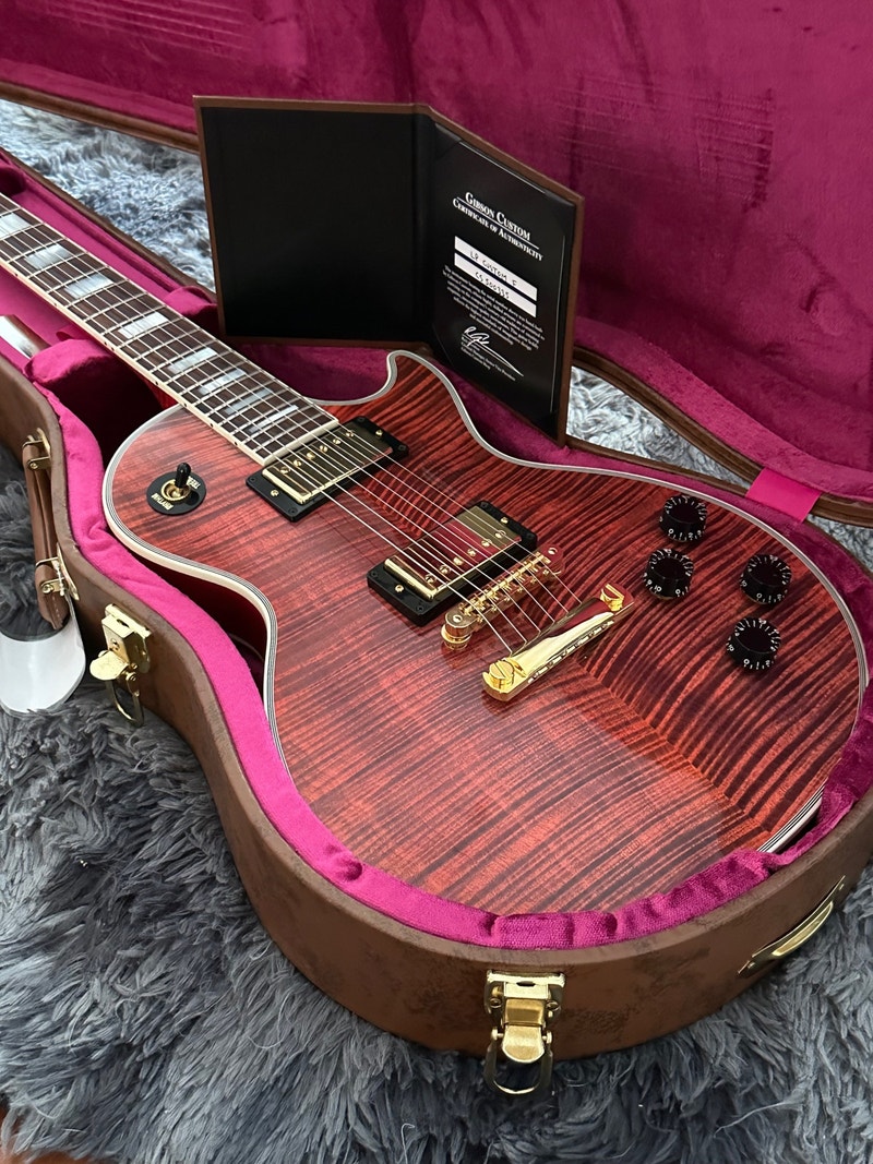 1 of 2 Gibson Custom Neon Red Guitars Mississauga / Peel Region Kijiji