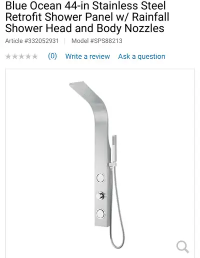 NEW RETROFIT SHOWER PANEL W/ ACCESSORIES , View more