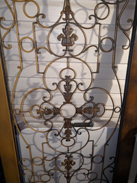 Ornate wrought iron  wall decor it can be used for many purposes