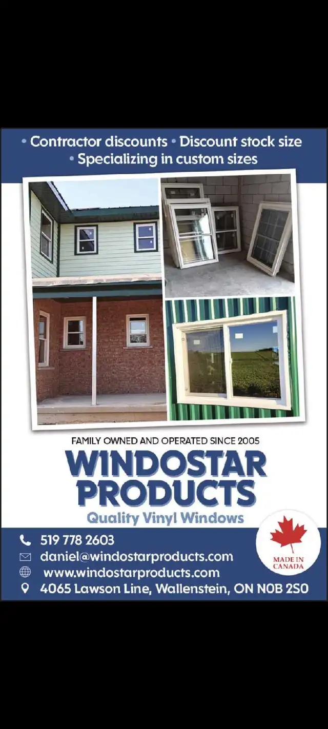 Custom Size Vinyl Windows- Short Lead Times in Windows, Doors & Trim in Kitchener / Waterloo - Image 4