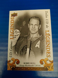 Tim Hortons legends Bobby Hull canvas hockey card 