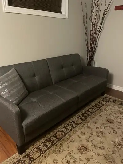Foldable futon - gray , View more