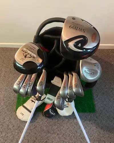 GOLF CLUB SET/ 12 pc Starter set with stand bag, View more