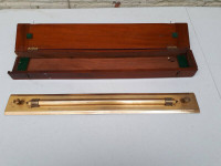 antique navigation Rolling Parallel Ruler by The Hughes Owens Co