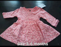 Girl's size 3-6 months dress (new with tag)