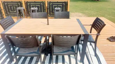 outdoor table and chairs , View more