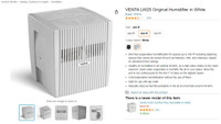 VENTA LW25 Humidifier & Purifier (plus addictive & cleaner)