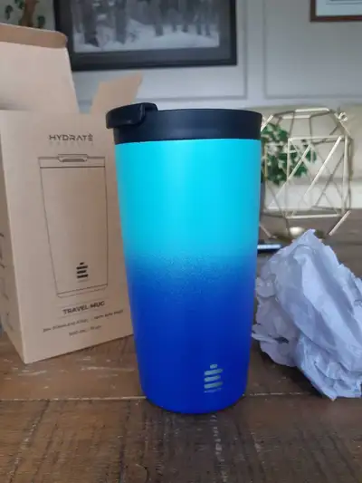 HYDRATE Travel Mug - blue tones - New, View more
