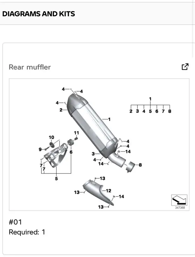 BMW OEM R1250 GSA or GS exhaust in Motorcycle Parts & Accessories in City of Toronto - Image 4