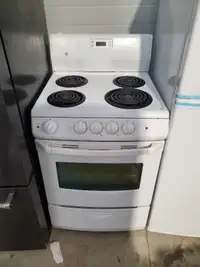 GE 24 inch w Apartment size electric stove range oven