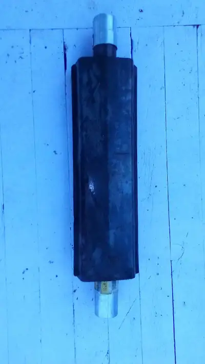 jeep WW2 style muffler with 2 adapters original condition, View more